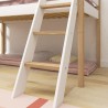 Halfhoog evolutief bed met schuine ladder en glijbaan - NOR