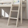 Halfhoog evolutief bed met schuine ladder - Classic