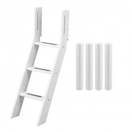 Halfhoog kit met schuine ladder tweedehands - WHITE